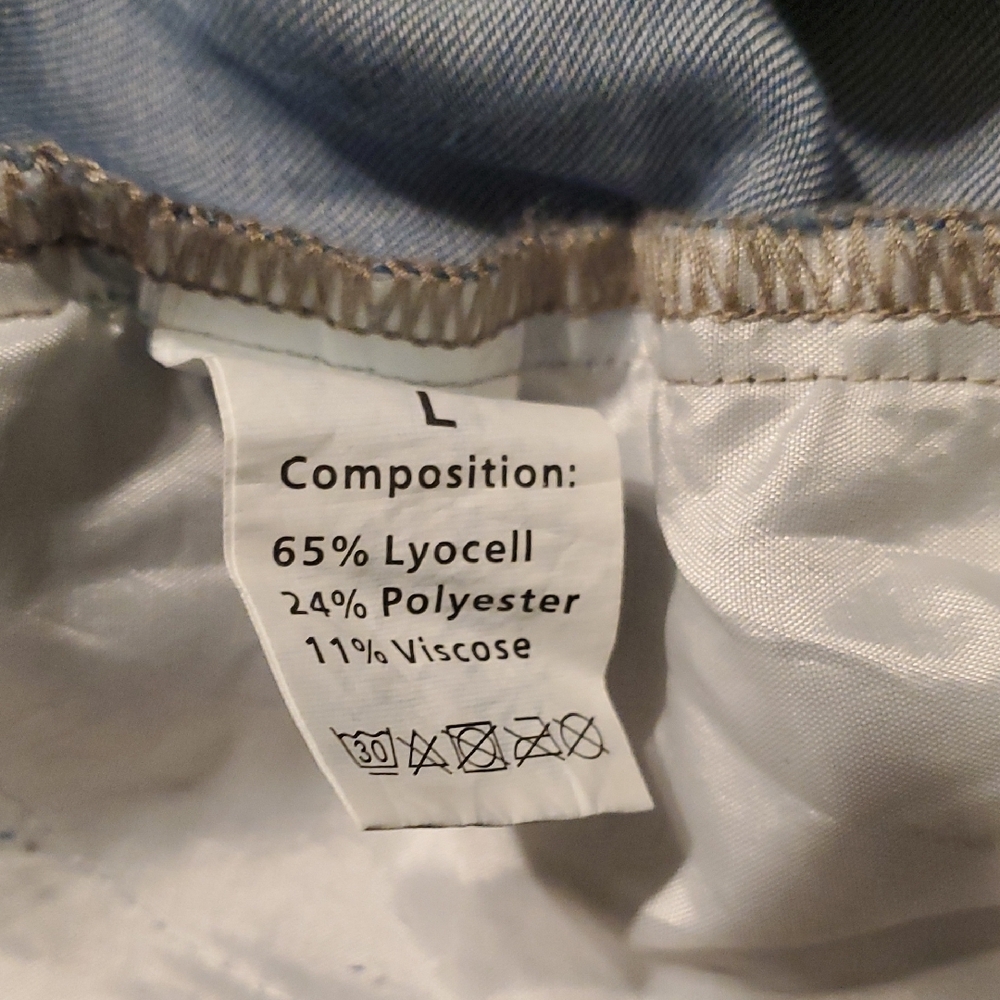 Women's Blue Denim Overalls with Adjustable Straps - Picture 5 of 5